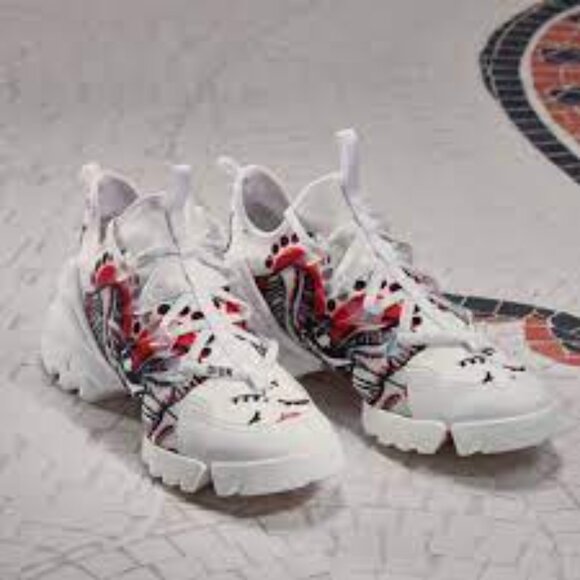 Women's Christian Dior D-Connect Cupidon Chunky Sneakers Super Rare Size 36 - Picture 2 of 11